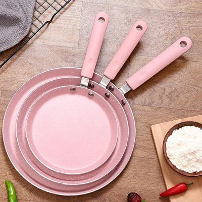 Кастрюля с плоским дном, розовая кастрюля с антипригарным покрытием для газовых плит и плит, мини-омлетов, жареных яиц, сковородок для выпечки блинов, кастрюля