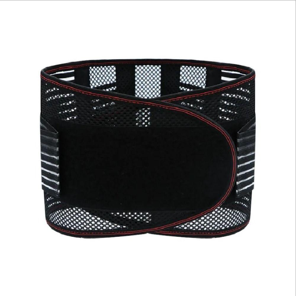 Breathable Back Brace Black Lumbar Support Strap New Waist Trainer Belt  Lumbar Support