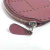 HERMES Evelyne H logo Wallet Coin Compartment coin purse Leather purple