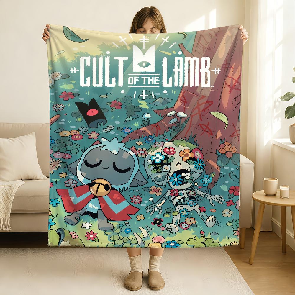 Game Cult Of The Lamb Blanket Soft and Skin Friendly For Couch Bed Napping Bedspread All Seasons Comforter