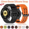 22-мм силиконовый ремешок 'Ocean' для Huawei Watch 5 GT6 Pro GT6 GT5-4-3-2 46 мм Браслет Наручный ремешок для Amazfit Bip 6 5 Balance 2 Correa