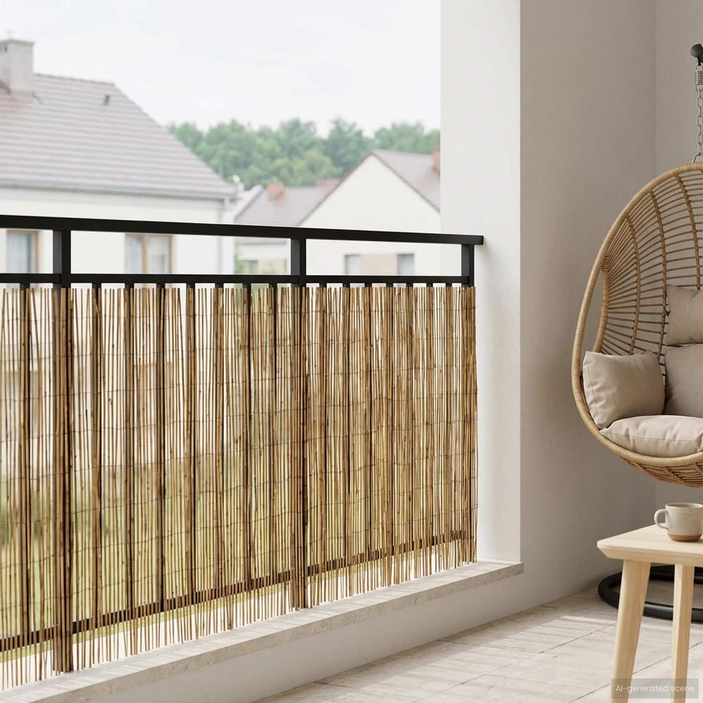 Garden Reed Fence Carbon 600 x 90 cm