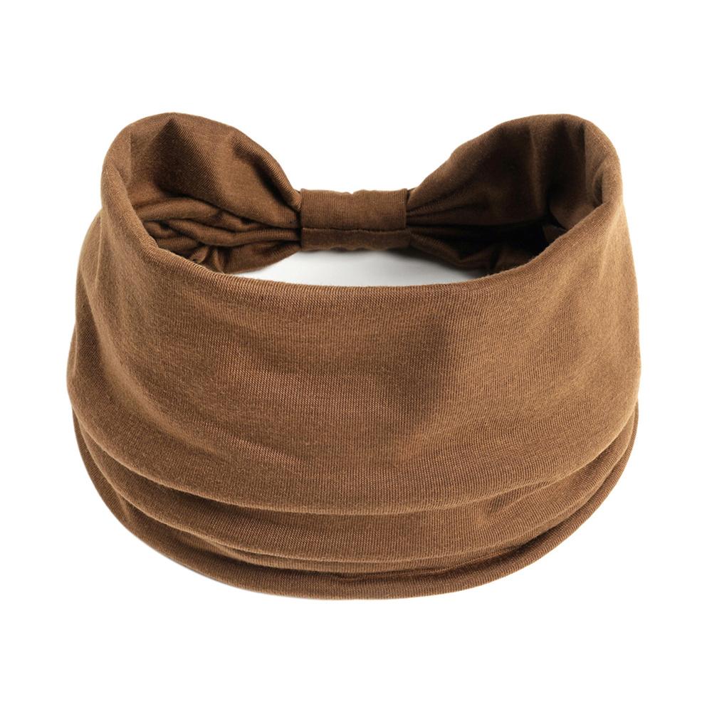 Широкие повязки на голову для женщин Стильные повязки на голову Бохо Повязки для волос Спорт Йога Тюрбан Хлопок Нескользящая бандана Аксессуары для волос