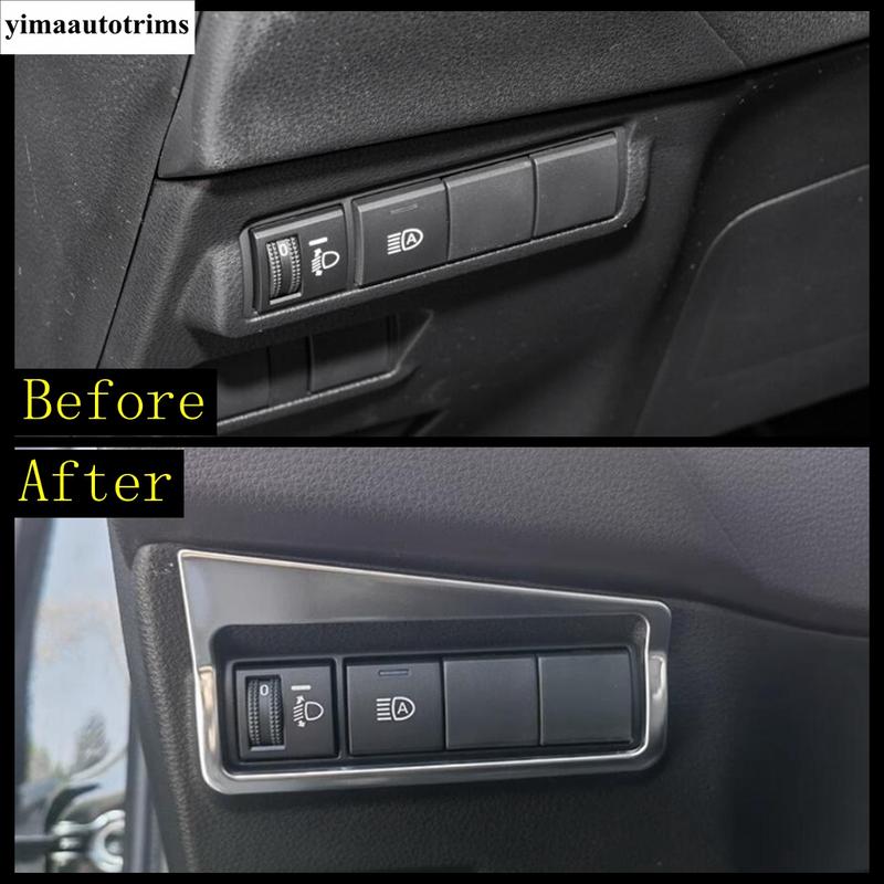 Car Head Fog Light Lamp Switch Button Frame Decoration Cover Trim For Toyota Corolla Cross XG10 - 2025 Accessories Interior