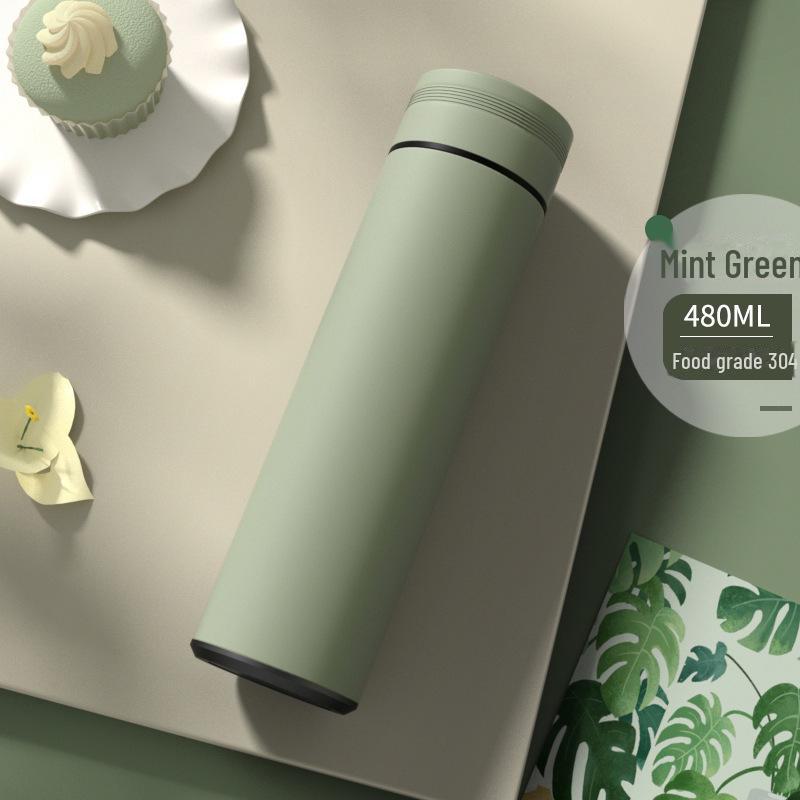 Умный термос из нержавеющей стали с дисплеем температуры - большая вместимость, портативная чашка для чая