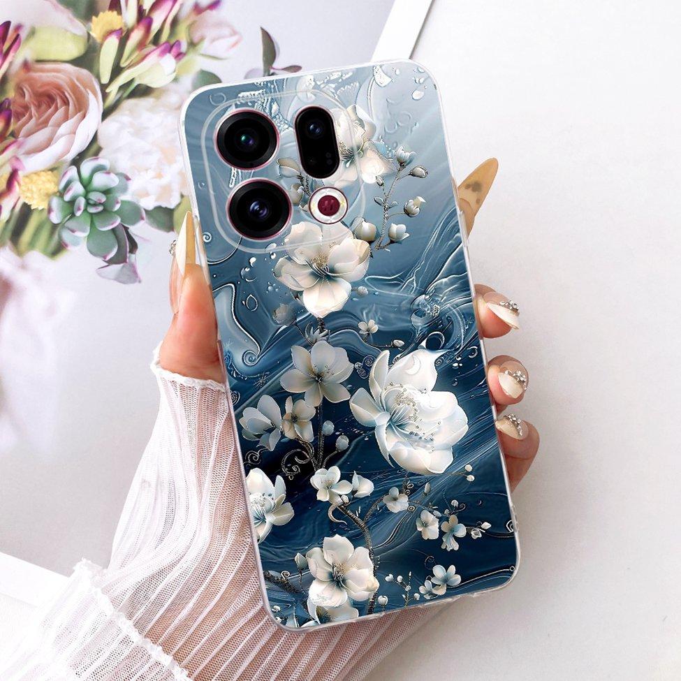 Clear For Oppo Find X9 Case Cover Cute Cat Fashion Butterfly Luxury Painted Soft Casing For Oppo CPH2797 PLJ110
