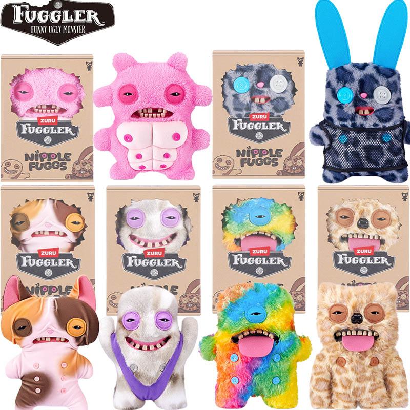 Zuru Ugly Monster Plush Toy Genuine Funny Nipple Fuggs Trendy Collectible Stuffed Doll for Adult Toy Collection