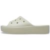Женские сандалии-слайды Crocs Classic Platform, кость, размер 24 см
