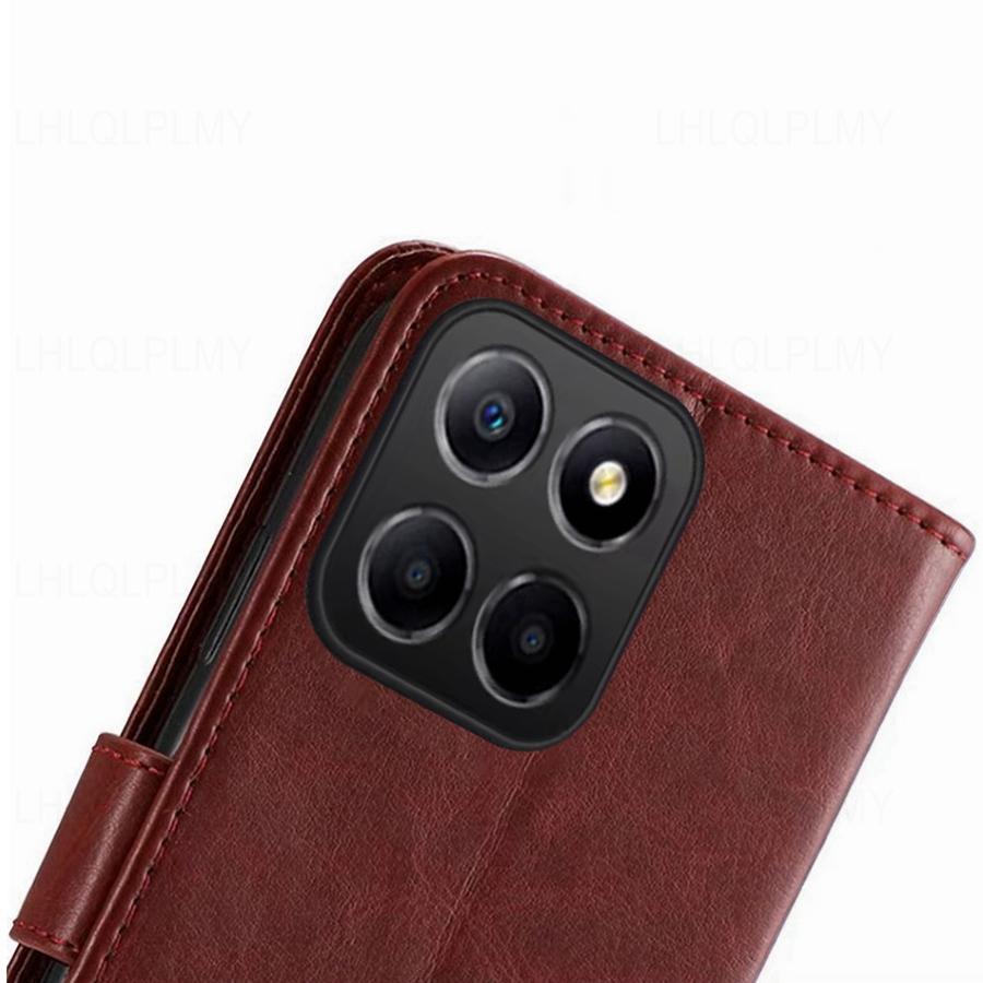 Luxury Leather Flip Protect Case For Honor 400 Lite X9C Smart X8C X5B X6B Magic 7 Pro Magic7 Wallet Cover Coque