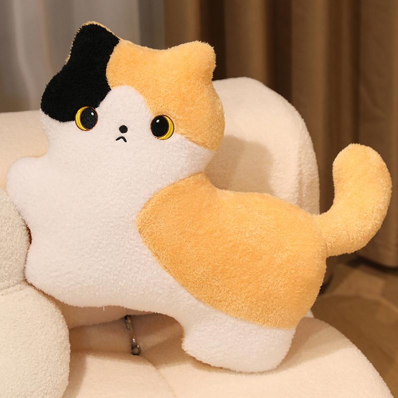 New Cartoon Cat Stuffed Pillow Stuffed Kitty Plush Toys Home Comfort Sofa Cushion Birthday Gift Cute Plushies Friend Gift