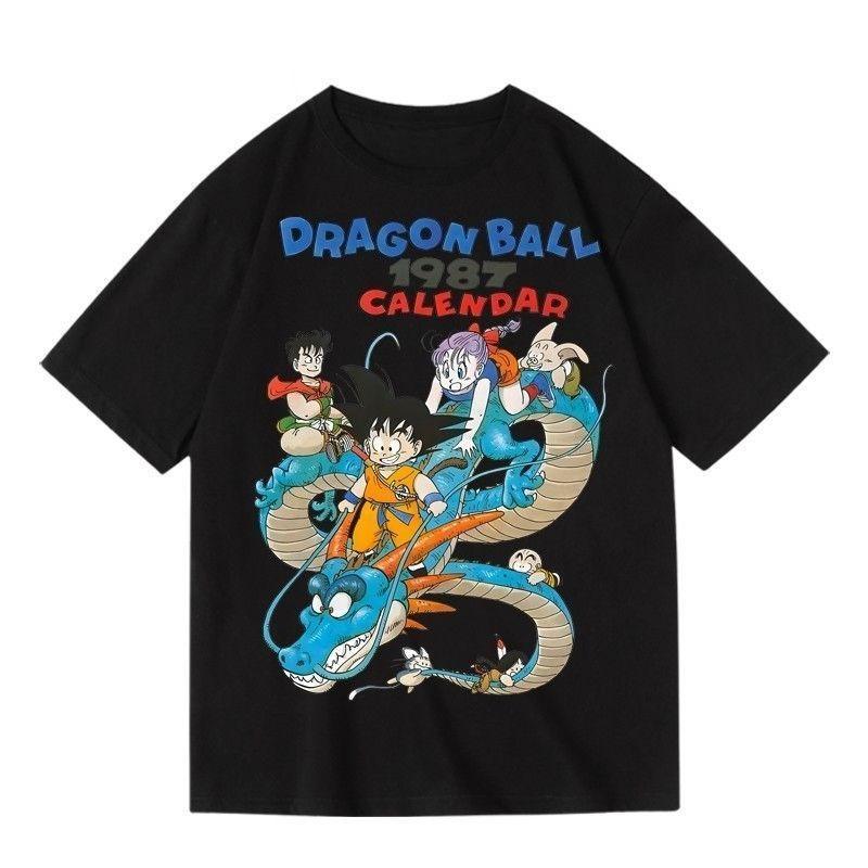 Dragon Ball Retro Anime Japanese 2D Cartoon Themed Printed Pure Cotton Summer Tshirt for Both Unisex and Women Trendy Style