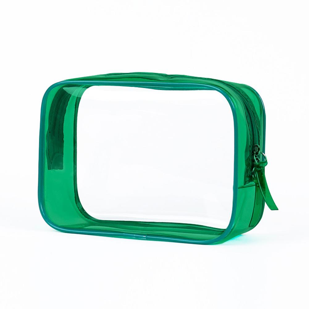 Travel Storage Bag Cosmetic Bag PVC Waterproof Transparent Cosmetic Cases Large Capacity Plastic Zipper Wash Bag