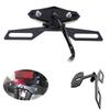 Plate Tail Light Folding License Plate Bracket Motorcycle Rear License Plate Holder Tail  Holder