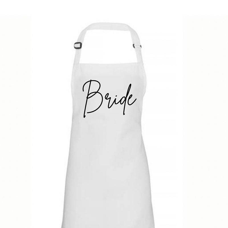 Черно-белый фартук костюм накидка для жениха и невесты на свадебный день для первого ужина мистер миссис девичник мальчишник завтрак