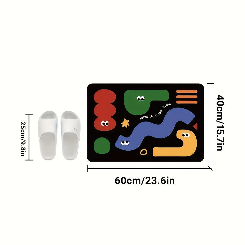 Коврик для ванной Dopamine из диатомитовой земли, Впитывающий, Нескользящий, Моющийся, Коврик для входа в душевую, Декор для дома