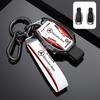 BKM3    Leather Car Racing Style Key Case Cover Shell For Mercedes Benz A C E S G Class GLC CLE CLA GLB GLS W177 W205 W213 W222 X167AMG