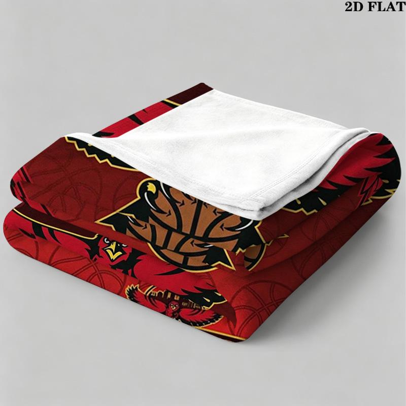 Atlanta Hawks Print Flannel Blanket High Quality Warm Comfortable Cover for All Seasons Perfect for Gifts Home Decor