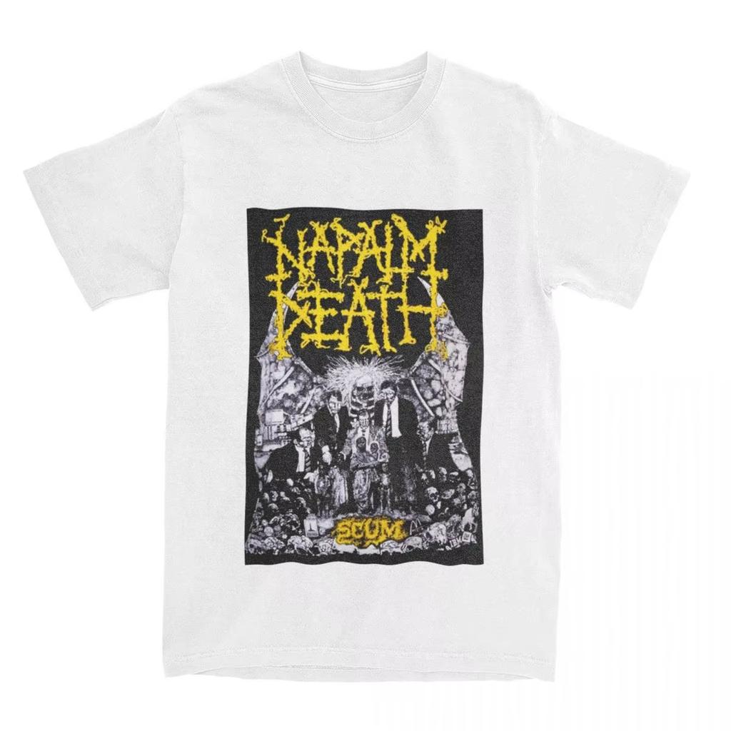2025 новая модная футболка группы Napalm Death для мужчин и женщин, новинка, хлопковая футболка, с круглым вырезом, с коротким рукавом, подарочные топы