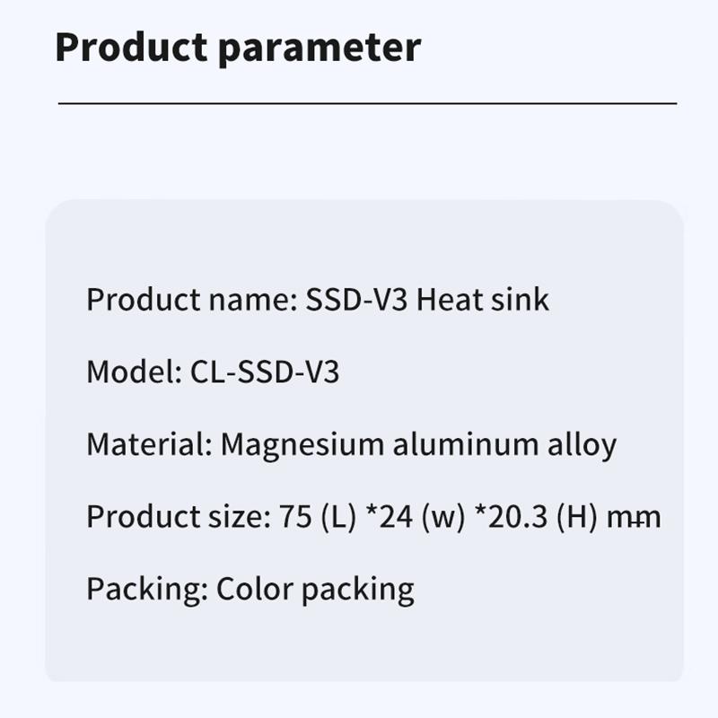 SSD-V3 2280 M.2 Твердотельный накопитель с двумя тепловыми трубками Полностью алюминиевый жилет с решеткой NVMe Высокоэффективный радиатор Игровые аксессуары