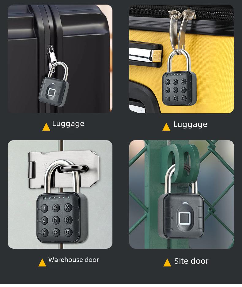 Умный водонепроницаемый навесной замок для дома, общежития, ящика или гаража