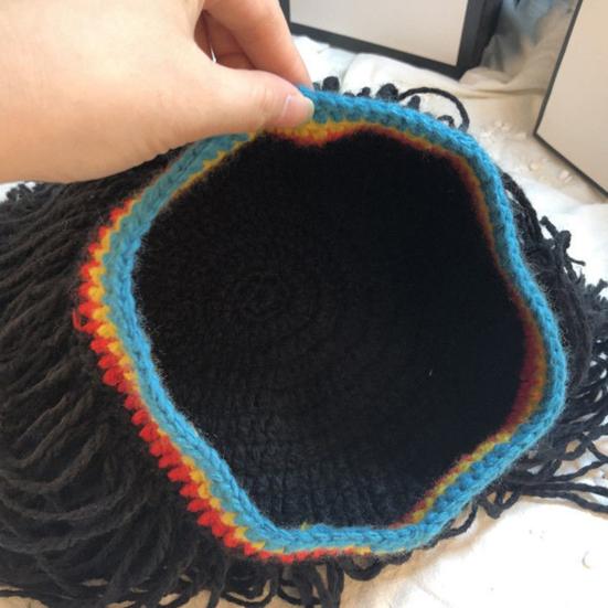 Hip Hop Style Hat, One-Piece Dreadlock Wig Knit Hat, Boys And Girls Hip Hop Cap, Music Festival Hat for Parties Festivals Halloween Daily Wear