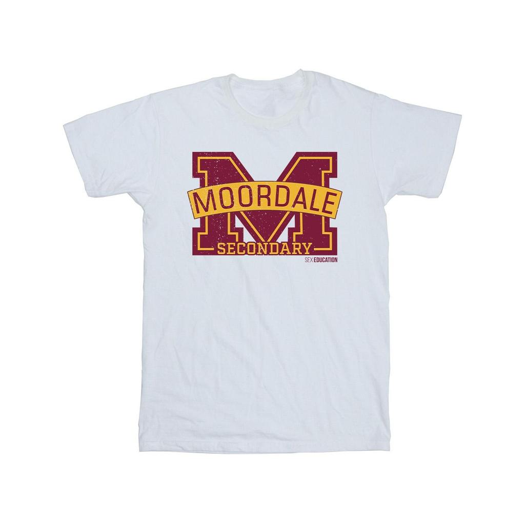 Netflix Mens Sex Education Moordale Cracked M Logo 2 T-Shirt