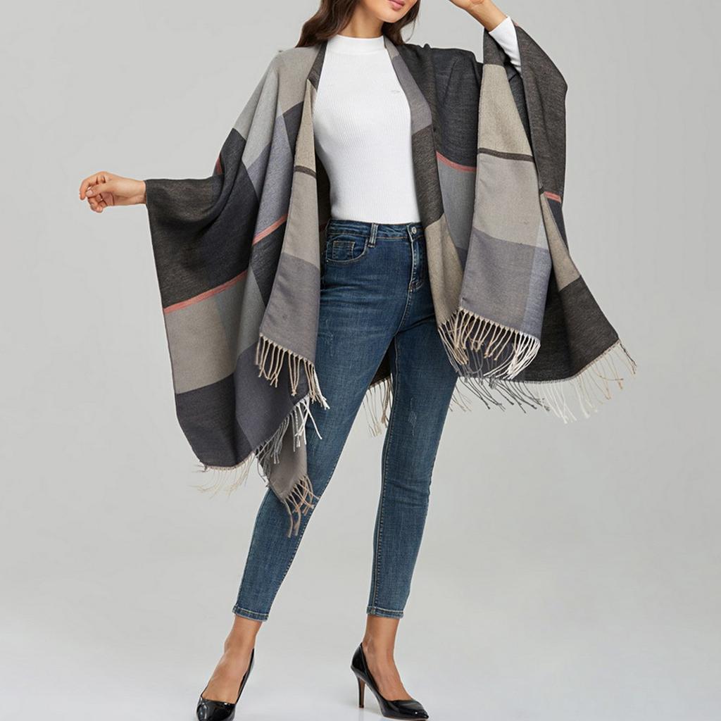 Осенние и зимние теплые шарфы, шали, классические клетчатые ремни, кардиганы и теплые одеяла для наружного использования