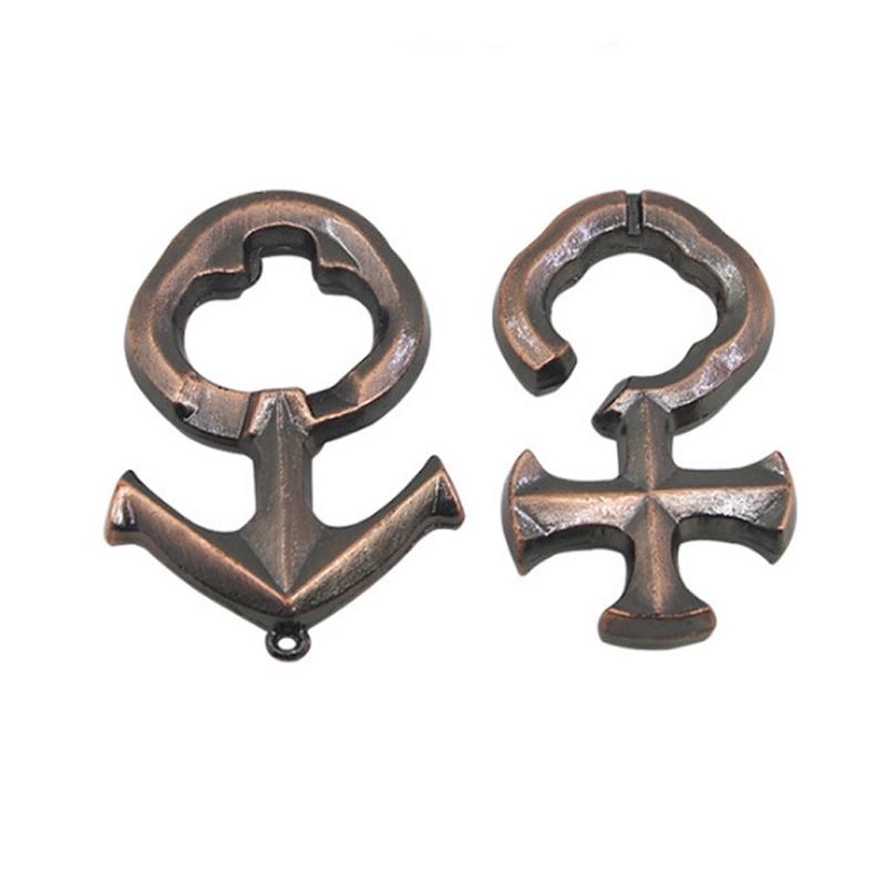 Love Lock Puzzle 3D Metal IQ Test Mind Game Toys Brain Puzzle Взрослые Дети Fidget Для Тревоги И Стресс Игрушки И Хобби