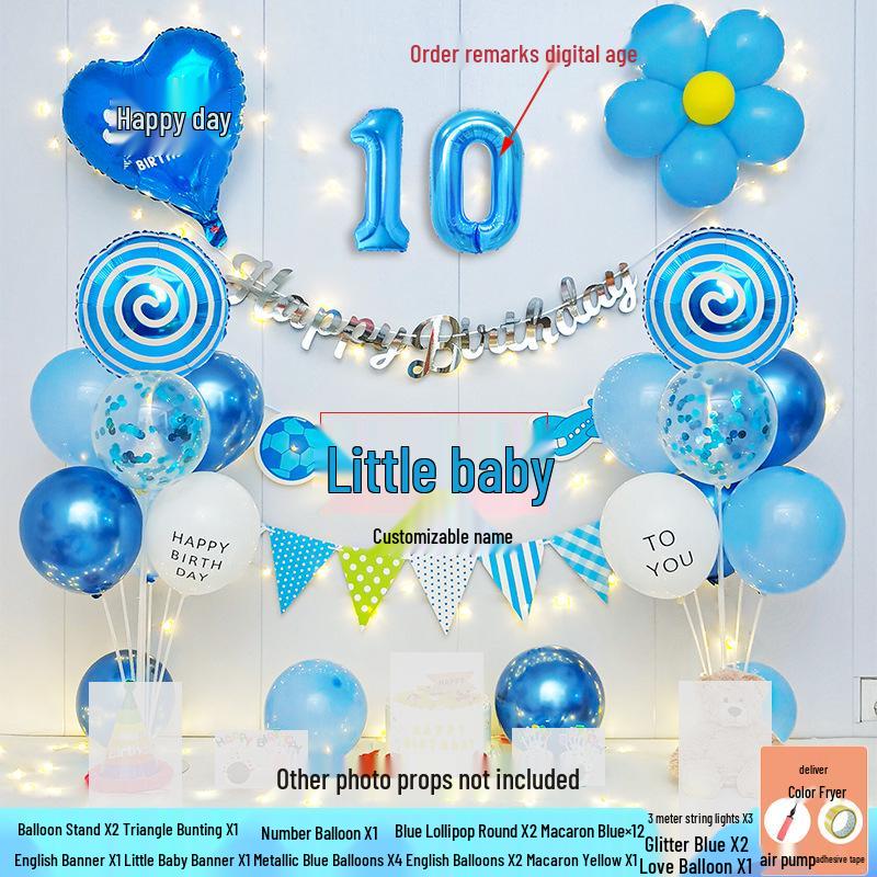 Воздушные шары на день рождения для девочек 7-8 лет - Украшение для домашней вечеринки и декор для фоновой стены