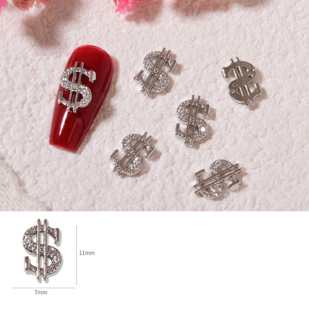 3D Money Coin Design Dollar Nail Art Decorations Nail Art Rhinestone DIY Nail Jewelry Manicure