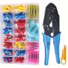 Insulated Connectors Set Cable Lugs + Crimper