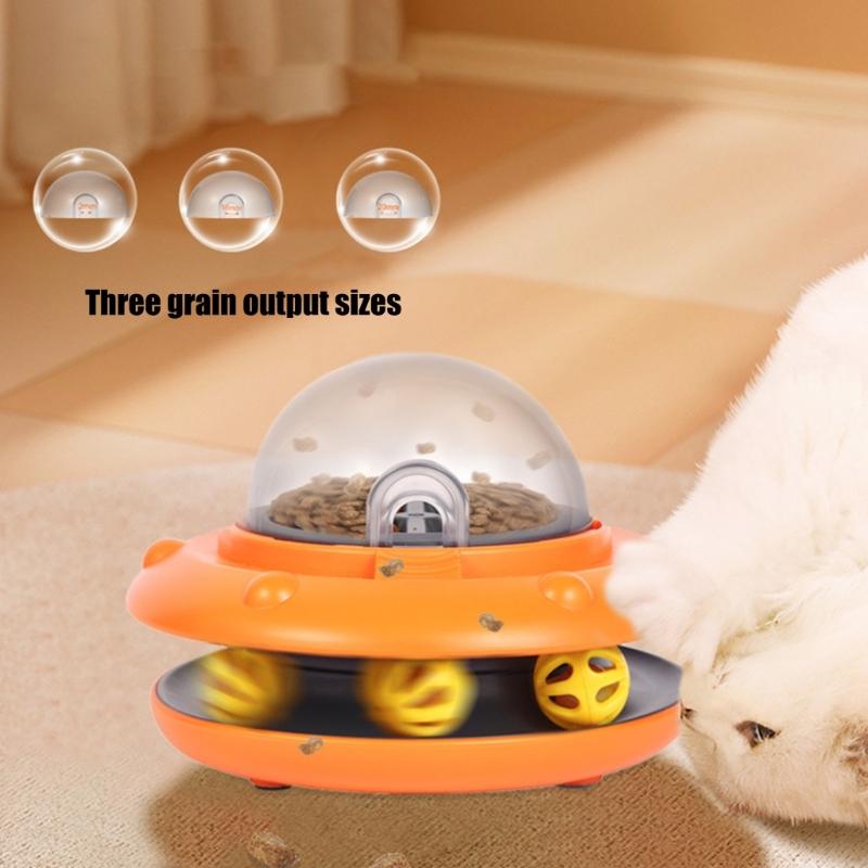 Автоматический диспенсер лакомств для кошек, интерактивная игрушка-медленная кормушка с технологией датчиков движения для активных кошек