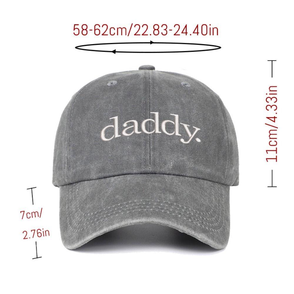 Adjustable daddy. Embroidery Caps Vintage Baseball Cap Fashion Sport Visors Cap Father's Gift