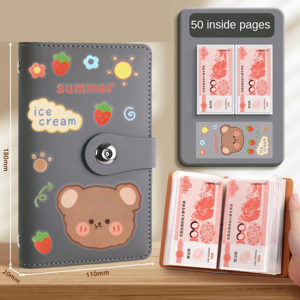 Экономьте деньги 100 конвертов Экономия денег Челлендж PU Экономия Челлендж Книга Дети