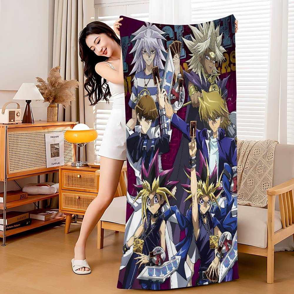 Y-Yu-Gi-Oh Anime Bath Towel Microfiber Soft Water Absorbing Breathable For Girl Kids Decorative Cartoon Beach Towel