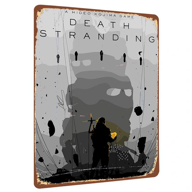 Death Stranding Game Theme Metal Iron Painting Living Room Study Decor Game Peripheral Collection