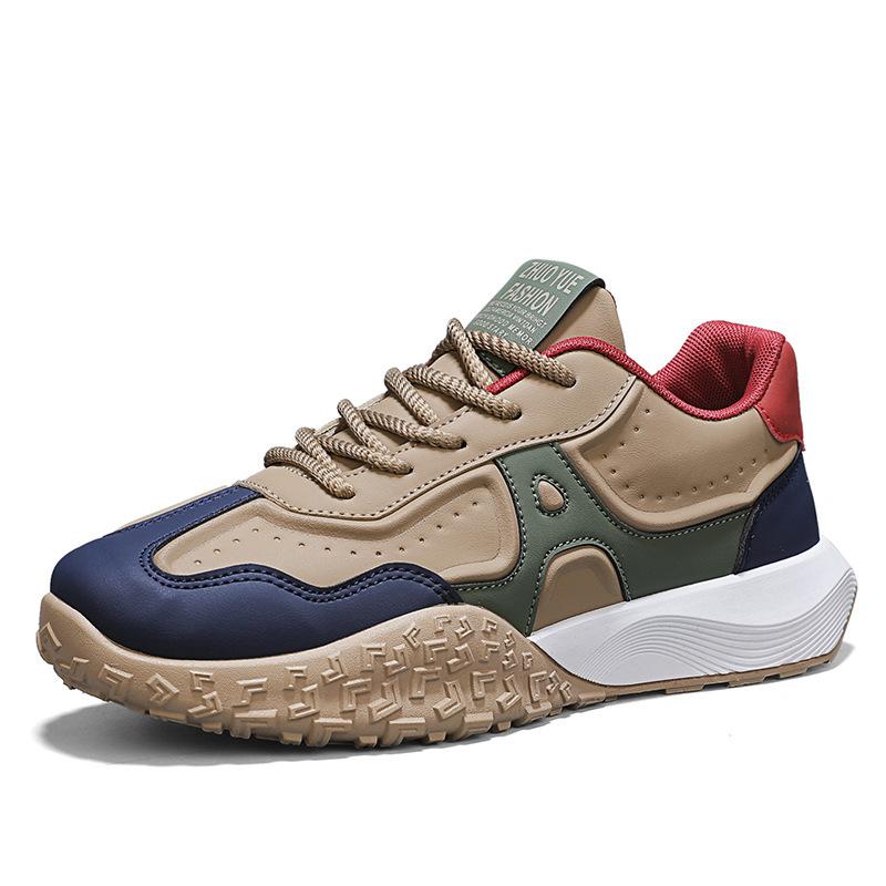 Кроссовки для бега в стиле ретро с низким верхом. Новая трендовая повседневная спортивная обувь на платформе. Износостойкая мужская обувь для бега на открытом воздухе весной и осенью.