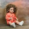 55 см Reborn Baby Princess, мягкий силиконовый гибкий мягкий на ощупь вьющийся волос, модная кукла для девочек, подарок