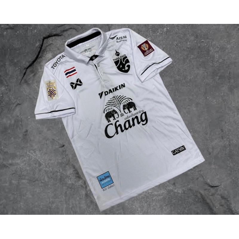 ТАИЛАНД Национальный футбол Футбольная тренировка ДЖЕРСИ CHEER Фанатская версия Быстросохнущая рубашка Поло Полиэстер Униформа с короткими рукавами Логотип слона Спорт на открытом воздухе