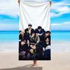 1 шт. Пляжное полотенце K-pop бой-группы, сверхвпитывающее, для комнаты, для бассейна, плавания, на открытом воздухе, спортзала, эстетичный декор комнаты