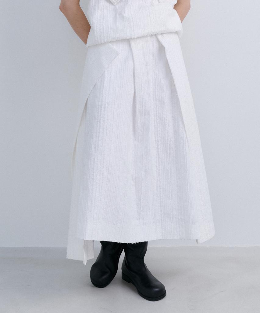 Epinggeulleo Origami Wrap Skirt - White