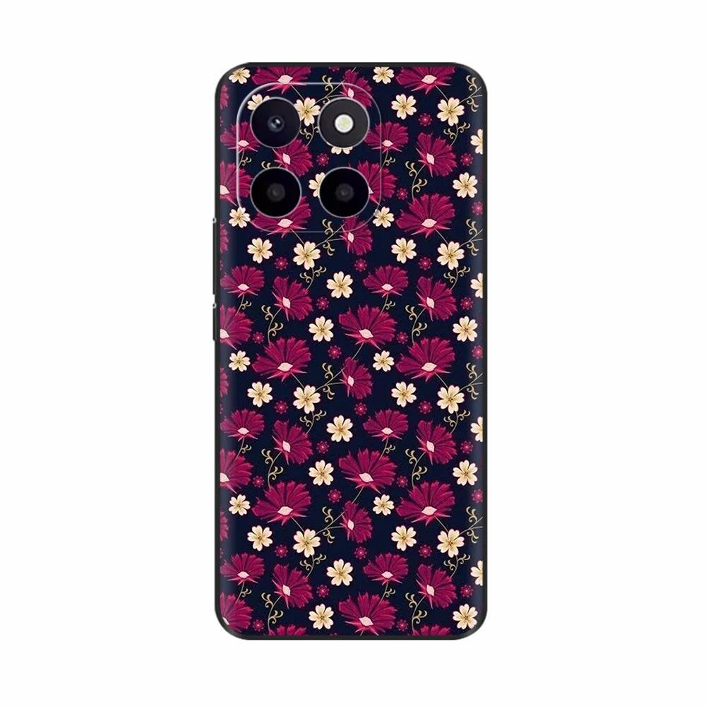 Чехол для Honor X6c Милый ТПУ Силиконовый Чехол для Телефона Для Honor X6c Задняя Крышка HonorX6c X 6C С Принтом Цветов Мягкий Силикон Coque Fundas