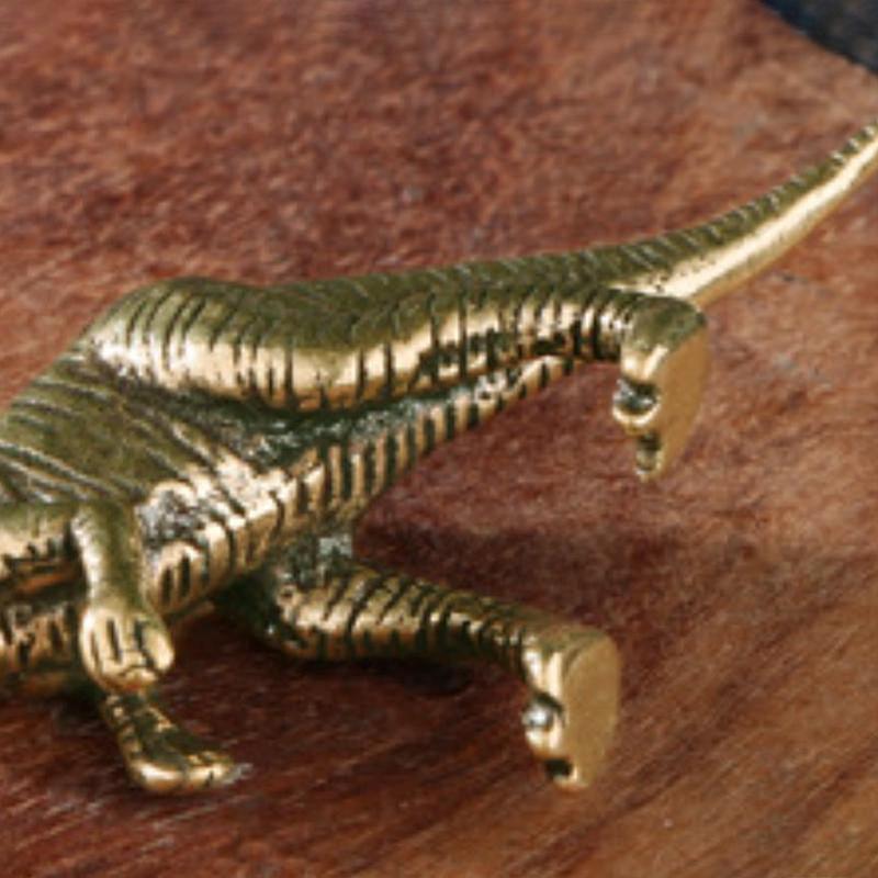 11 Kinds, Brass Dinosaur Model Decoration Jurassic Tyrannosaurus Triceratops Ankylosaurus Modeling Metal Crafts Decoration