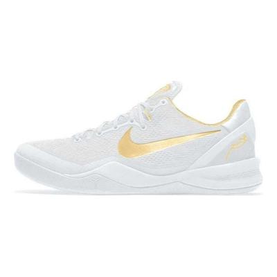 Детские кроссовки Kobe 8 PS Mambacita Белый металлик-Золото Черный FN0267-102