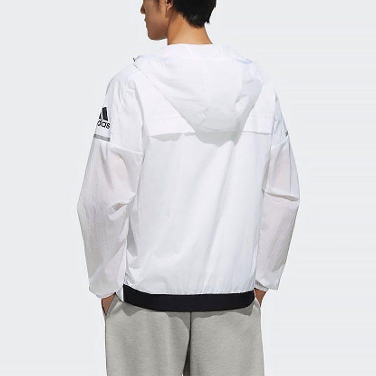 adidas Куртки Мужские Белые С Капюшоном Умеренные Другие FI8758