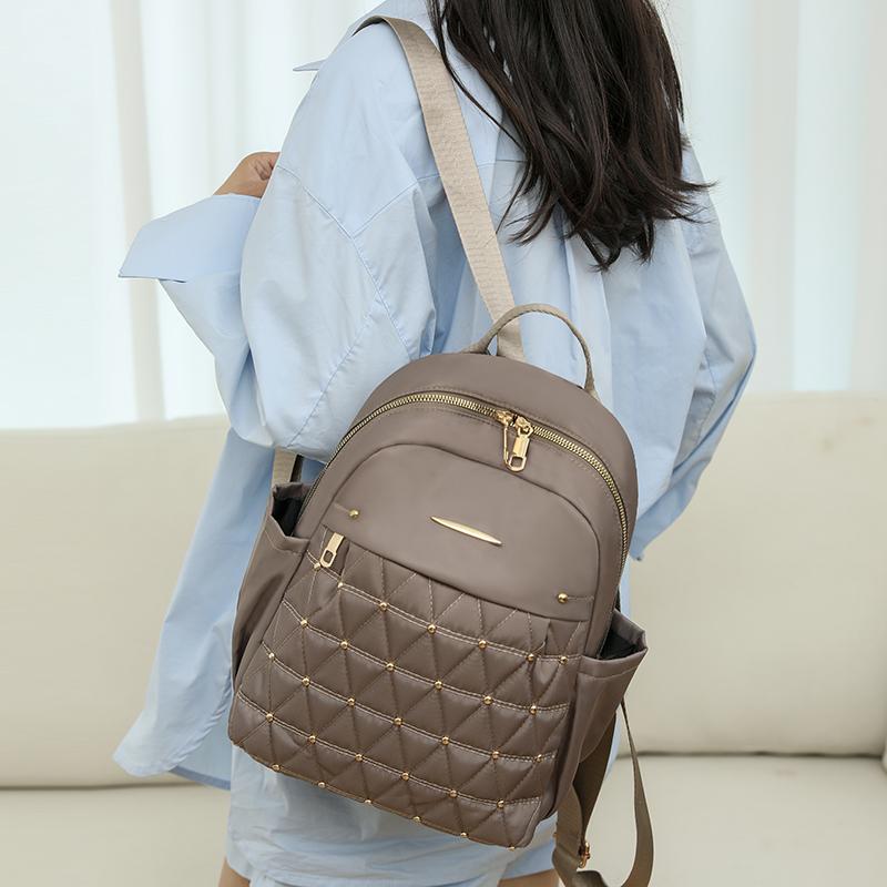 Ромбовидная вышивка рюкзак женский рюкзак большой емкости водоотталкивающий дорожный рюкзак