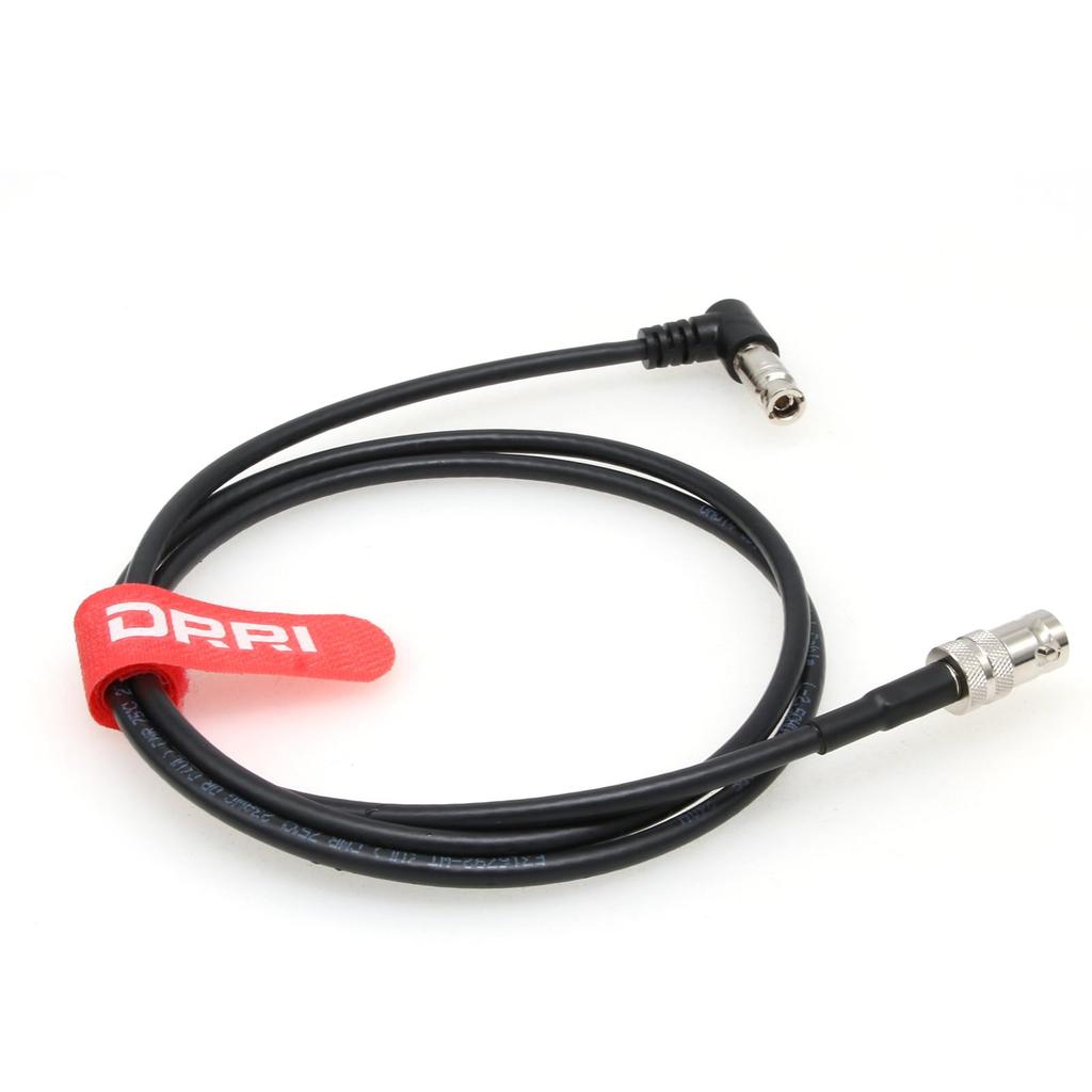 DRRI High Density BNC Female To Right Angle Coaxial Cable for DekTec Devices Blackmagic Video Assist 12G Micro-BNC 5"