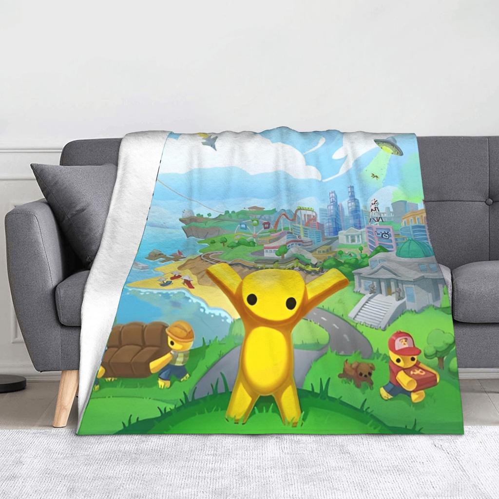 Wobbly Life Online Game Throw Blanket for Couch Soft Fuzzy Plush Blanket 50x60 Inch Multi-size Bedspread for All Seasons