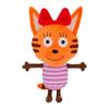Аниме Три Котенка TpnkoTa Плюшевая Игрушка Русский Мультфильм Tri Kota KoteKitty Печенье Пудинг Конфета Мягкая Игрушка Кот Подарок для Фаната