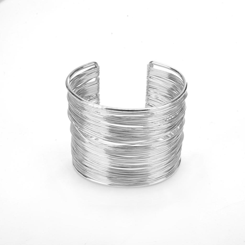 Heavy Metal High-Quality Open Iron Wire Bracelet - European & American Style 7029